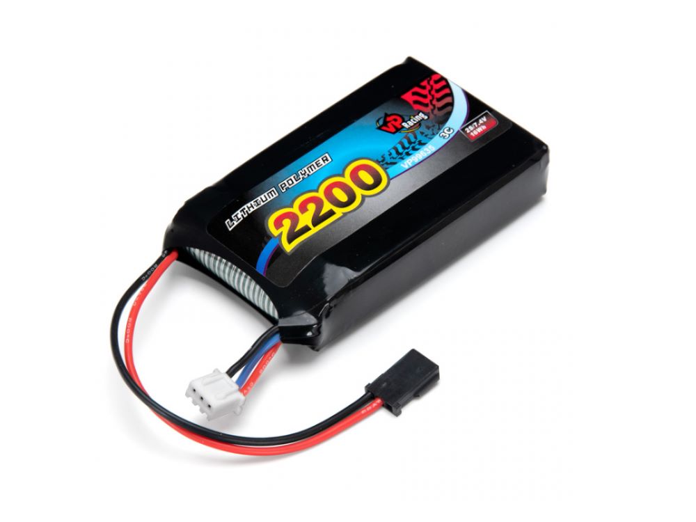 LiPo Transmitter/Receiver Battery 2S/2200mAh, 73x45x15.5mm, 98g