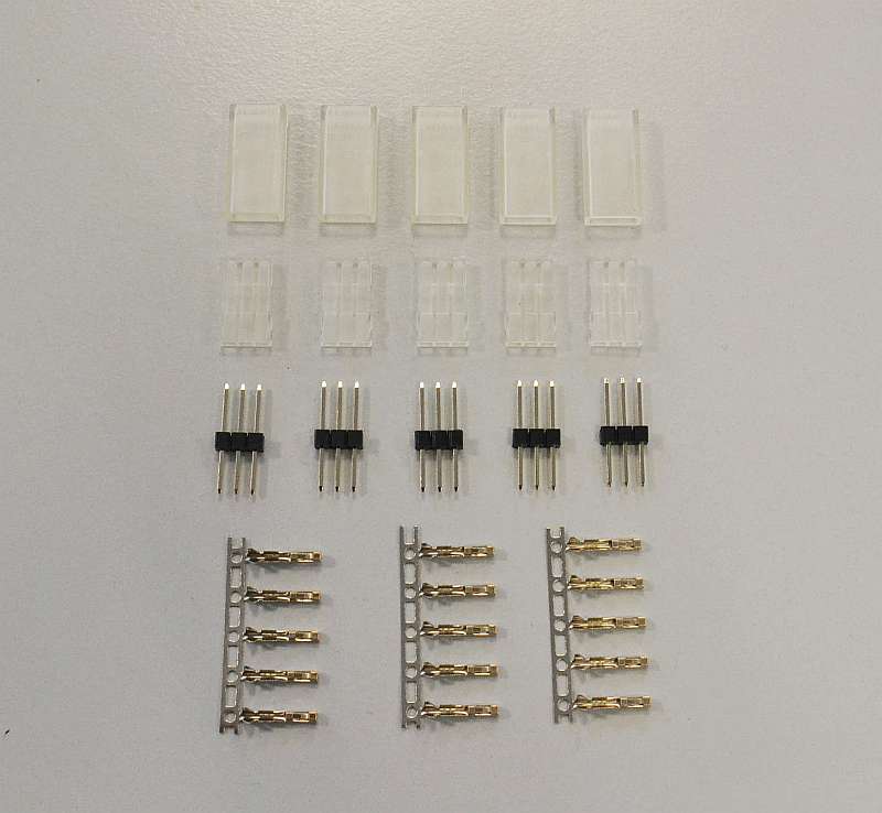 Servobuchse zum Crimpen, transparent, (VE 50), PowerBox Systems # 1050/50