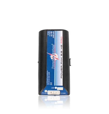 Power Box PowerPak 2.5x2 PRO, 2500mAh LiIo Akkupack, 88x42x26mm, 125g
