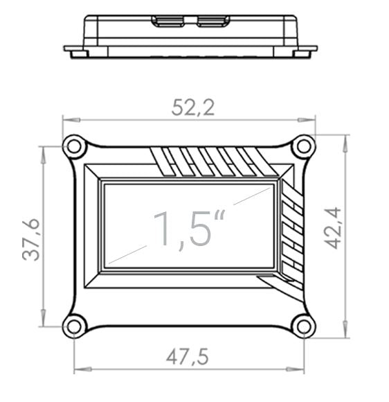 OLED-Display Größe M zu PowerBox Mercury SR2, # 4767