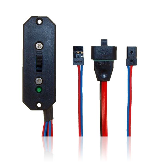 PowerSchalter Set schwarz, MPX- Anschluss # 6100