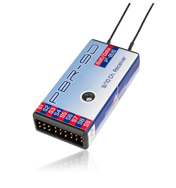Empfänger PBR-9D, 9 Kanal 2.4GHz Empfänger zu ATOM/CORE, Powerbox-Systems # 8210