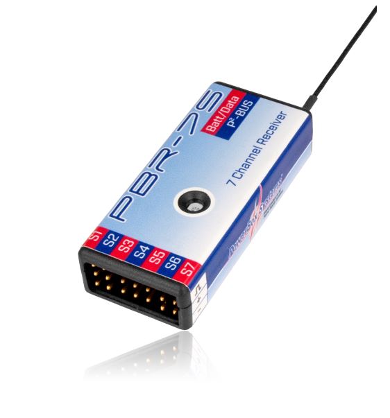 Receiver PBR-7S, 7-channel 2.4GHz Receiver for ATOM/CORE, Powerbox-Systems # 8220