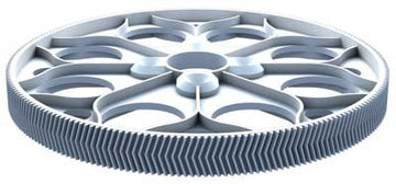 Herringbone main gear for Logo 500 3D / Logo 600 (module 0.7, 153 teeth)