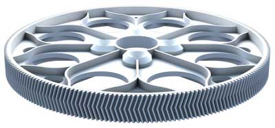 Herringbone main gear for Logo 500 3D / Logo 600 (module 0.7, 153 teeth)