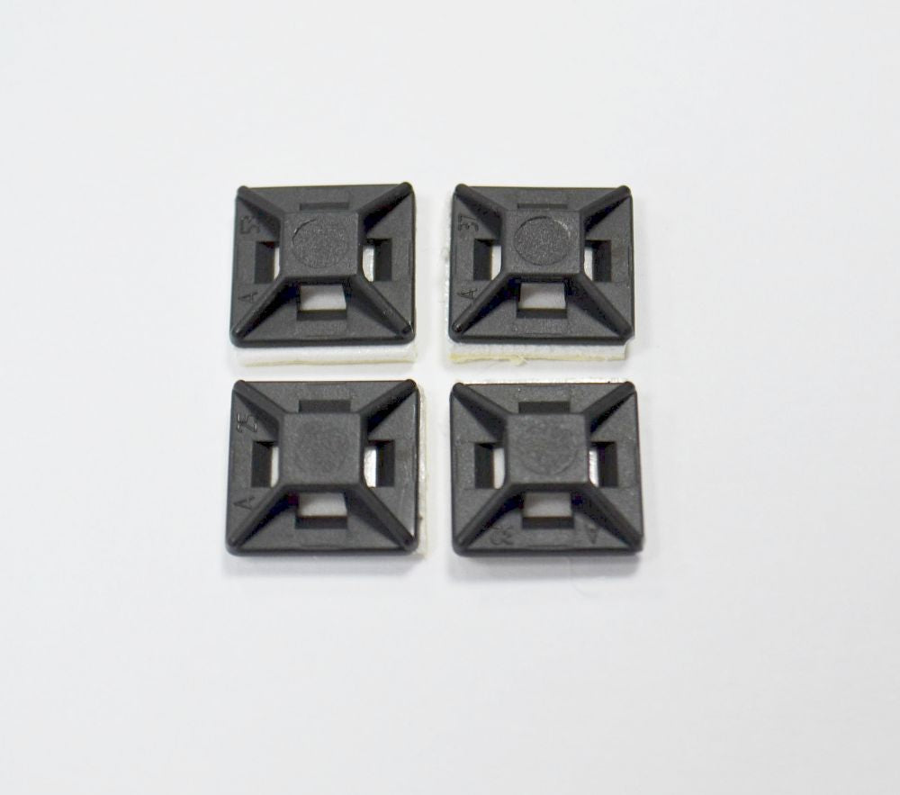 Sockel selbstklebend, 12x12mm, für Kabelbinder bis 2,5mm breite (VE 4)