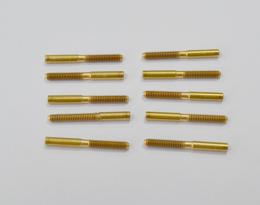 Löthülse M2 aus Messing, Bohrung 1.5mm, 19mm lang (VE 10)