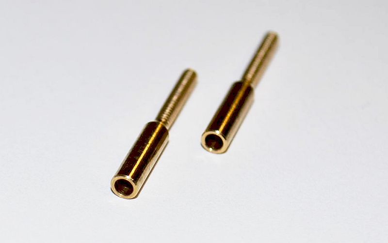 Solder sleeve M2 with 2mm bore, 22mm long (PU 2)