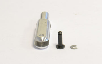 Alu-Gabelkopf, 40mm mit Pin (Ø 2.5mm) und Sicherungsring, M3 Anschluß, VE2