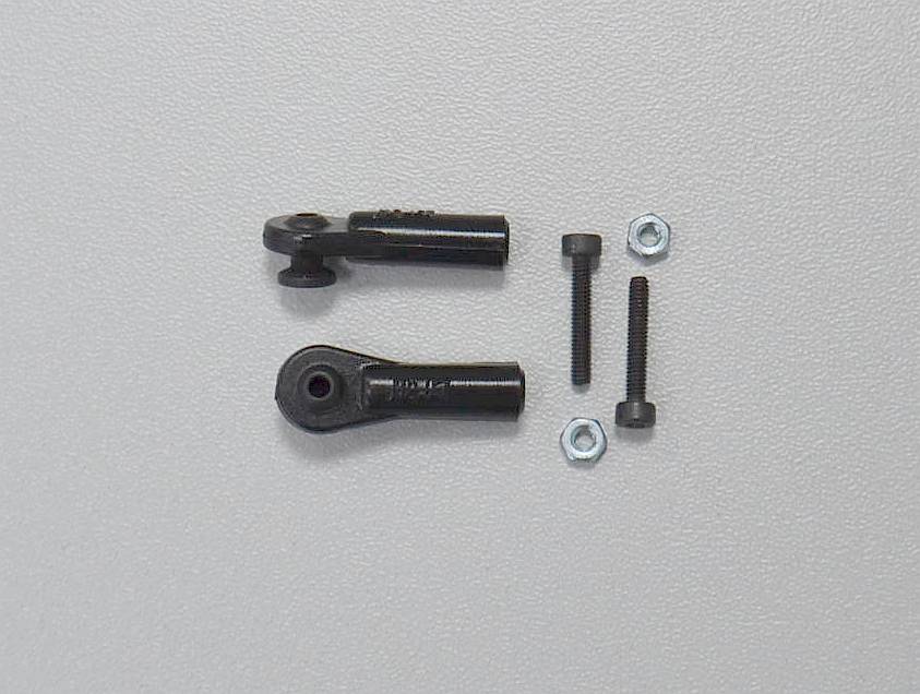 Kugelgelenk M2 mit kurzem Kugelanschluß, ø5mm Kugel, mit Schraube M 2, (VE2)