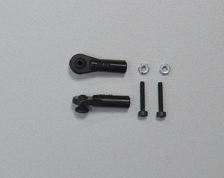 Kugelgelenk M2,5 mit kurzem Kugelanschluß, ø5mm Kugel, mit Schraube M 2, (VE2)