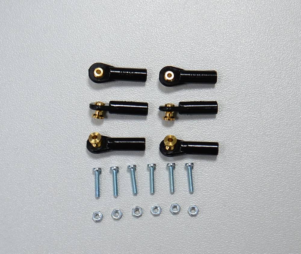 Mini-Kugelkopf M2 mit kurzem Kugelanschluß, mit Schraube (VE6)