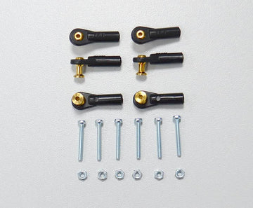 Kugelgelenk M2,5 mit langem Kugelanschluß, ø5mm Kugel, mit Schraube M 2, (VE6)