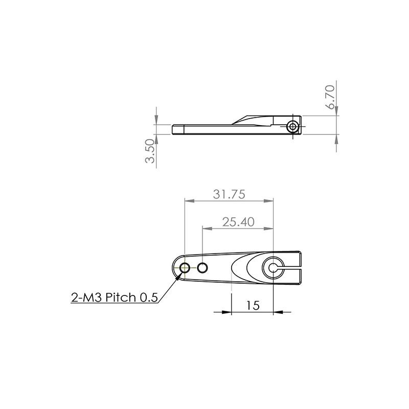 Metall-Ruderhorn für MKS HBL960-990, HV9930 # O0002025