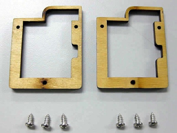 Servorahmen aus Holz für Servo MKS DS6125 Mini, Paar, # O0007002