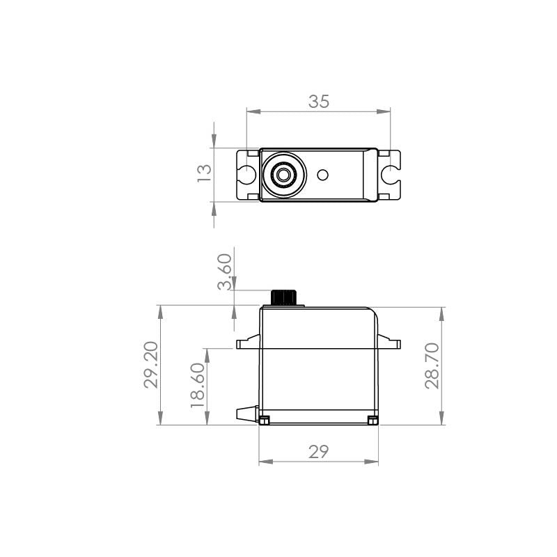 Servo MKS HV69, Digital, HV, 29 x 13 x 28.7 mm, 2 BB, 19 g, 102 N/cm, # S0022012