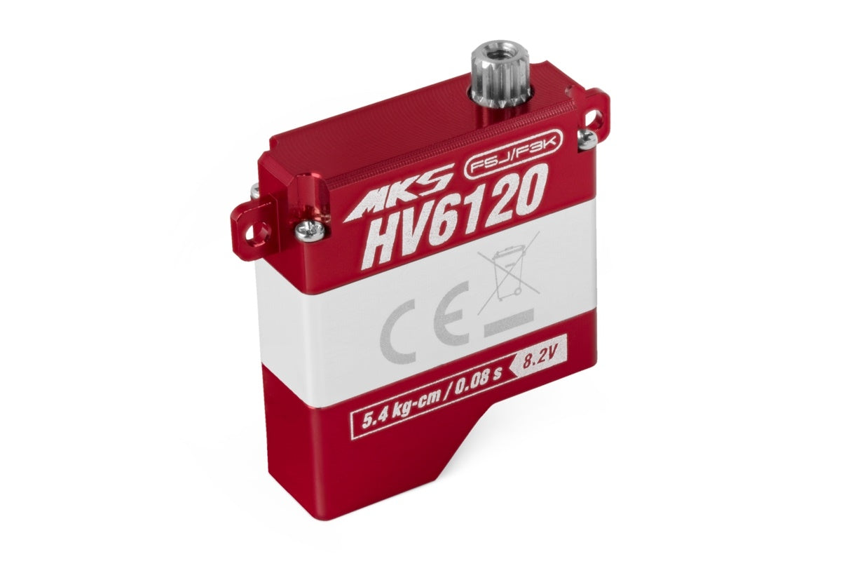 MKS HV6120 Servo, HV Digital Servo for F3K Models, 23x8x25.25mm, 54Ncm@8.2V