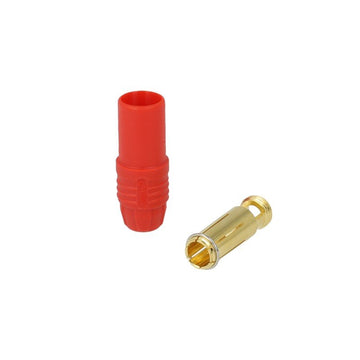 7mm Gold Bullet Connector with Red Housing (up to 150/200A)