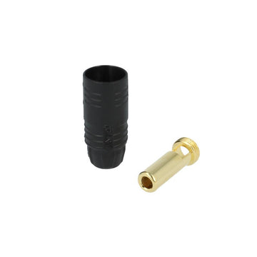 7mm gold connectors with black casing (up to 150/200A)