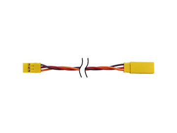 Power Servo Extension Cable JR, 0.35mm², Silicone, 1500mm, twisted, MPC254