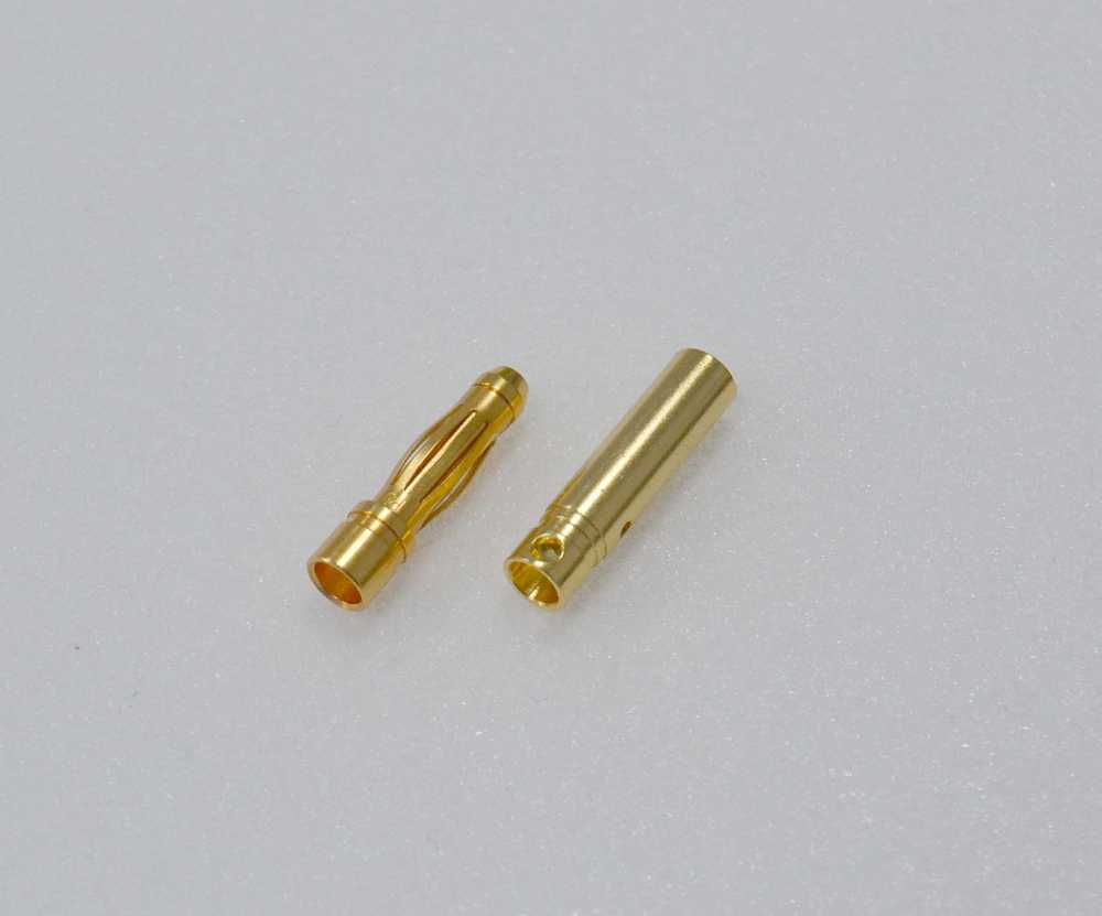 Goldstecker 4mm Stecker u. Buchse, max. 80A