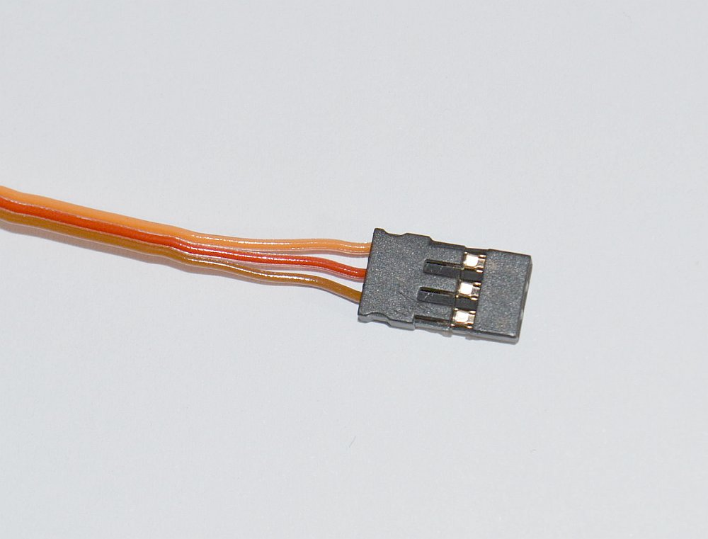 Servoanschlußkabel Grp. 3x0,08mm², PVC-Litze flach, 30cm lang, # 56104