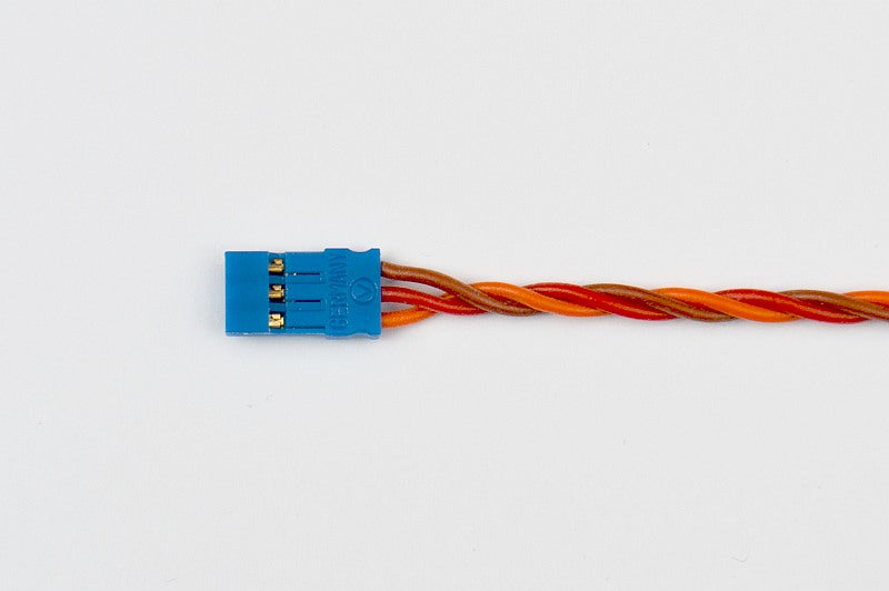 Servo connection cable Grp. 3x0.25mm² silicone, 100cm long (Blue Line), # 59127
