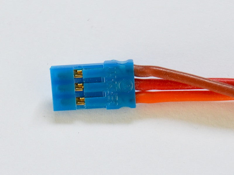 Servo Connection Cable Grp. 3x0.35mm² Silicone, 100cm long (Blue Line), # 59137