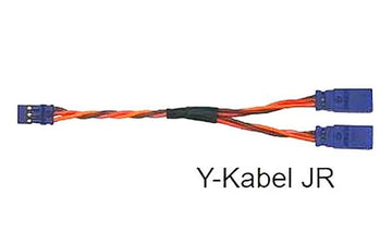 V-Kabel JR/Graupner, 0,5mm² verdrillt, 10cm lang