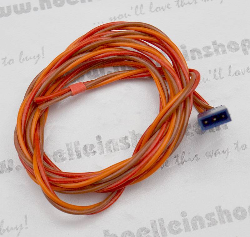 Buchsenkabel Grp. 3x0,25mm² Silikon, 100cm lang (Blue Line)