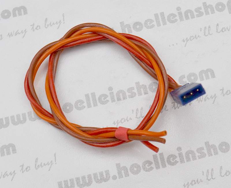 Buchsenkabel Grp. 3x0,50mm² Silikon, 30cm lang (Blue Line), # 59245