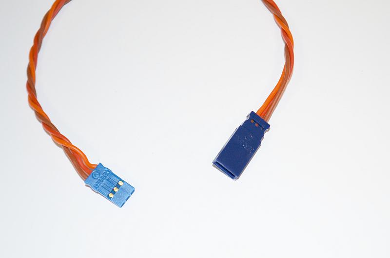 Servoverlängerungskabel GRAUPNER/UNI verdrillt, 75cm, 3x0,25mm² Silikon
