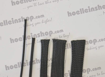 Geflechtschlauch, ø 3mm schwarz, # 61114