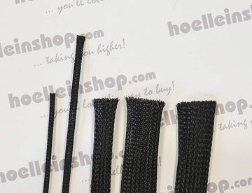 Geflechtschlauch, ø 6mm schwarz, # 61115