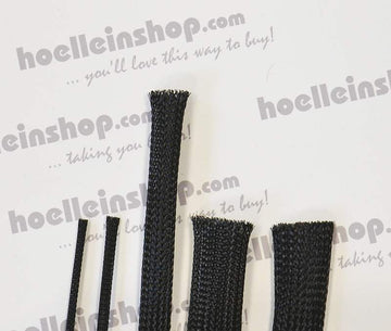 Geflechtschlauch, ø 10mm schwarz, # 61116
