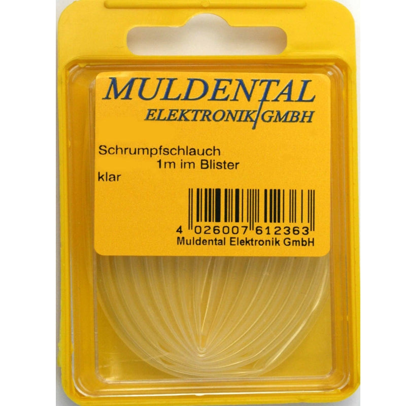 Schrumpfschlauch 2:1, Innendurchmesser 1,2mm (klar), (VE 1Meter) # 61206