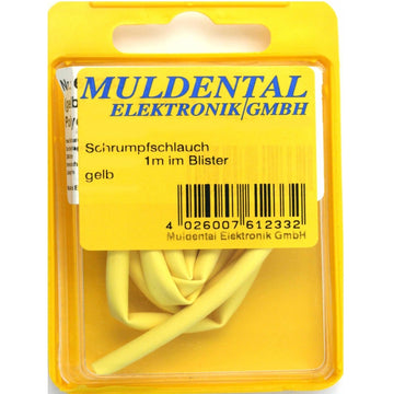 Heat shrink tubing 2:1, internal diameter 2.4mm (yellow), (PU 1 meter) # 61223
