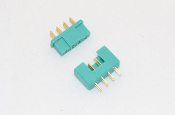 Servosteckverbindung grün 8 polig, Stecker/Buchse, # 71283