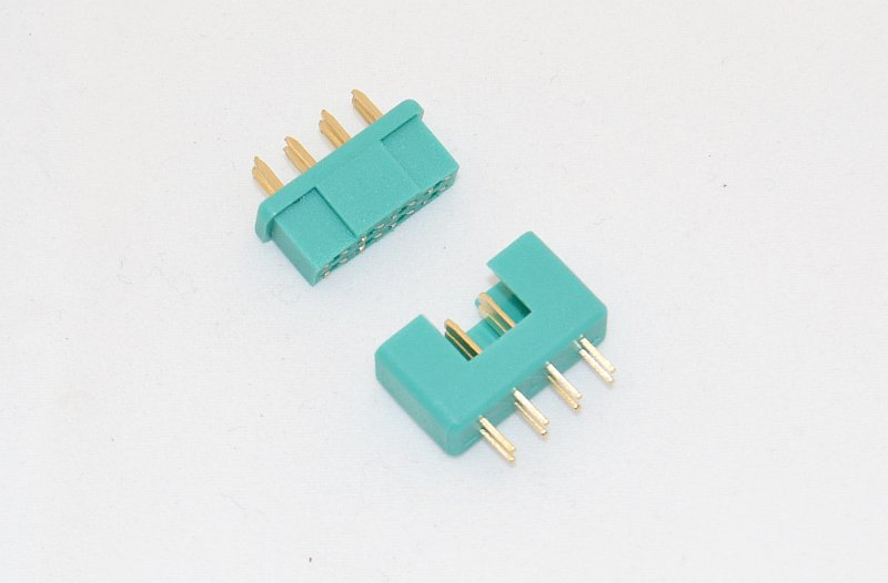 Servosteckverbindung grün 8 polig, Stecker/Buchse, # 71283