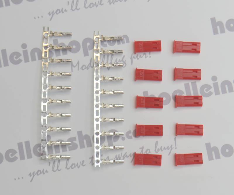 BEC-Buchse für Akku (zum Crimpen) 10er-Pack, # 71315