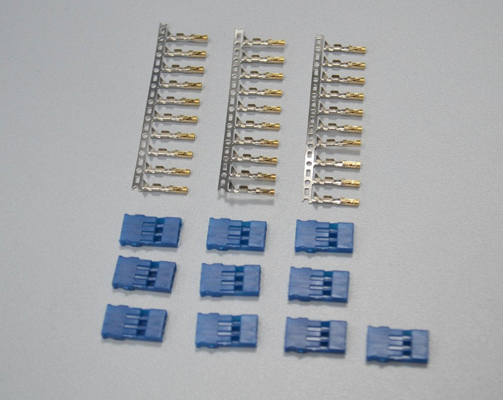 Servostecker BlueLine (zum Crimpen) für Graupner/JR, # 71420