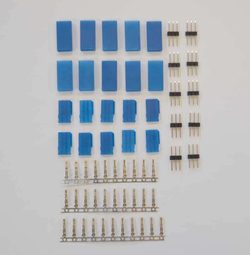 Servokupplung Blueline, 10er Pack, (zum Crimpen) für Futaba, # 71423
