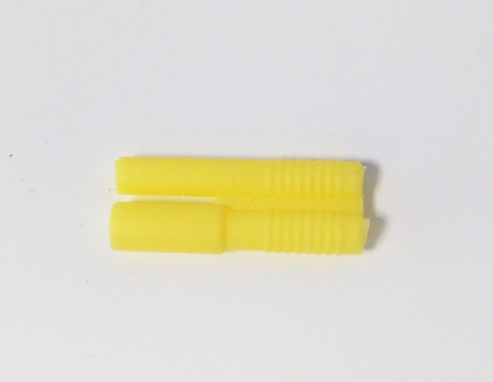 Verpolschutzgehäuse gelb, für 2mm Goldstecker, # 81210