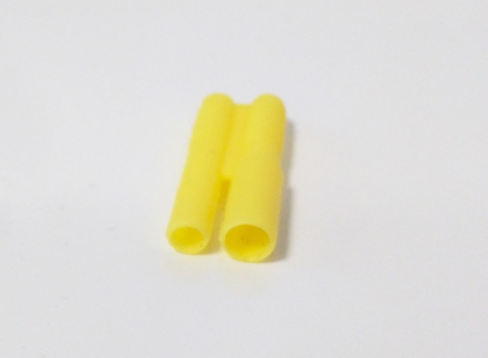 Verpolschutzgehäuse gelb, für 2mm Goldstecker, # 81210