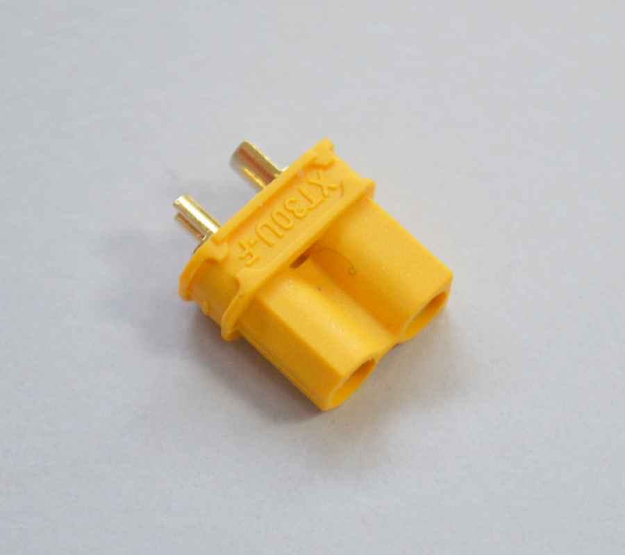 Gold-plated XT-30 connector, maximum 30A