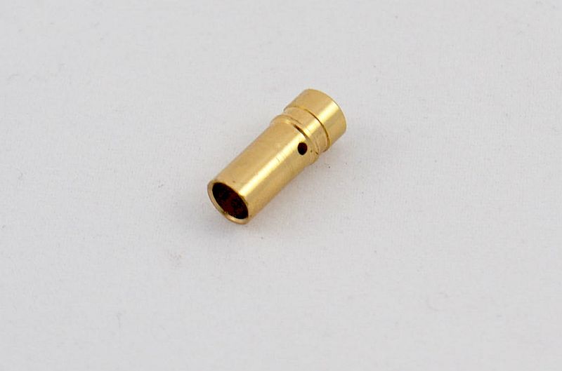 Goldbuchse 3,5mm für Kabel, Basis Qualität, max. 55A für 3 Sekunden
