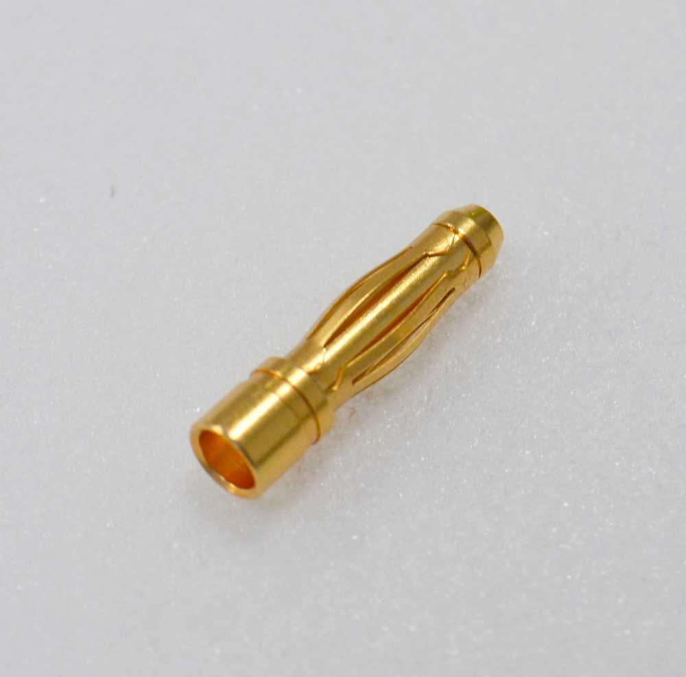 Gold connector 4mm, single plug, max. 80A