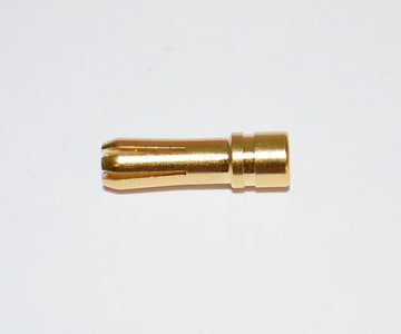 4mm Expert Gold Plug, hardened and slotted, suitable for 4mm sockets