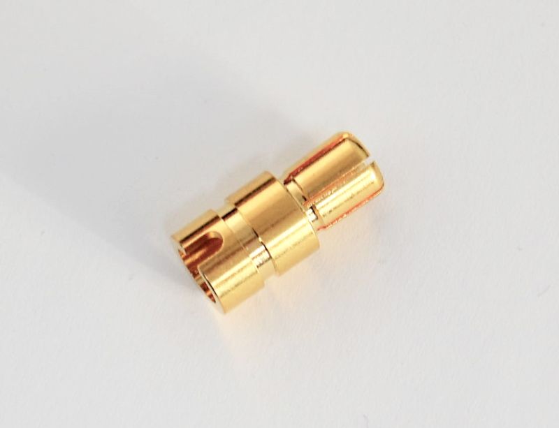 Goldstecker 6.0mm (1 STECKER), GEHÄRTETE, geschlitzte Version, max. 300A@3sec.