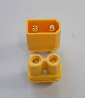 Gold Connector/Socket XT-30 (1 pair), maximum 25 Amps continuous